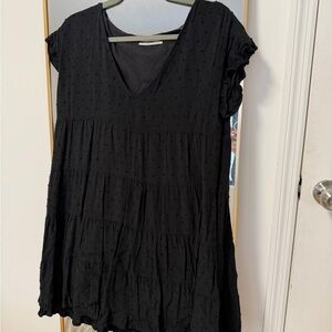 Urban Outfitters Black Textured Dress